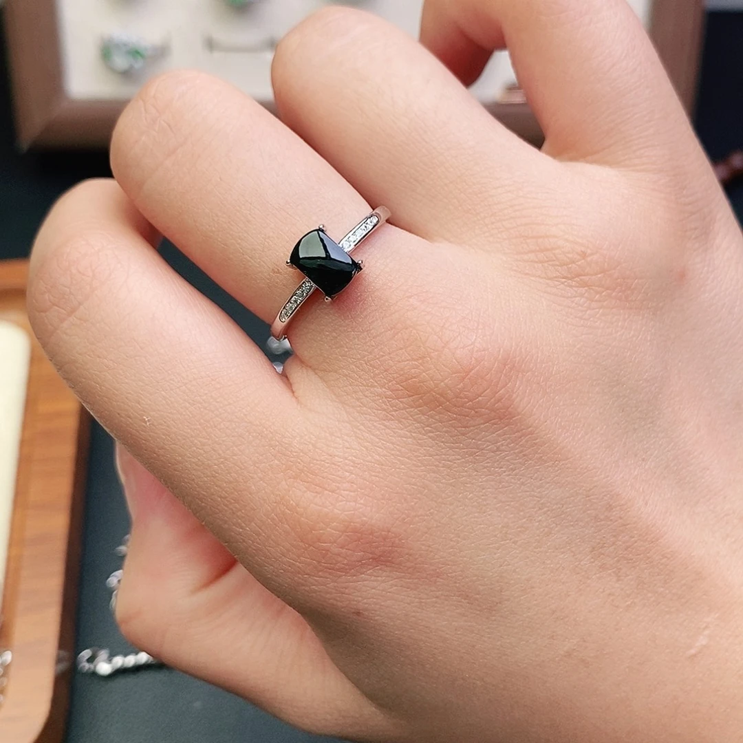 蒋****翡翠银S925镶嵌戒指