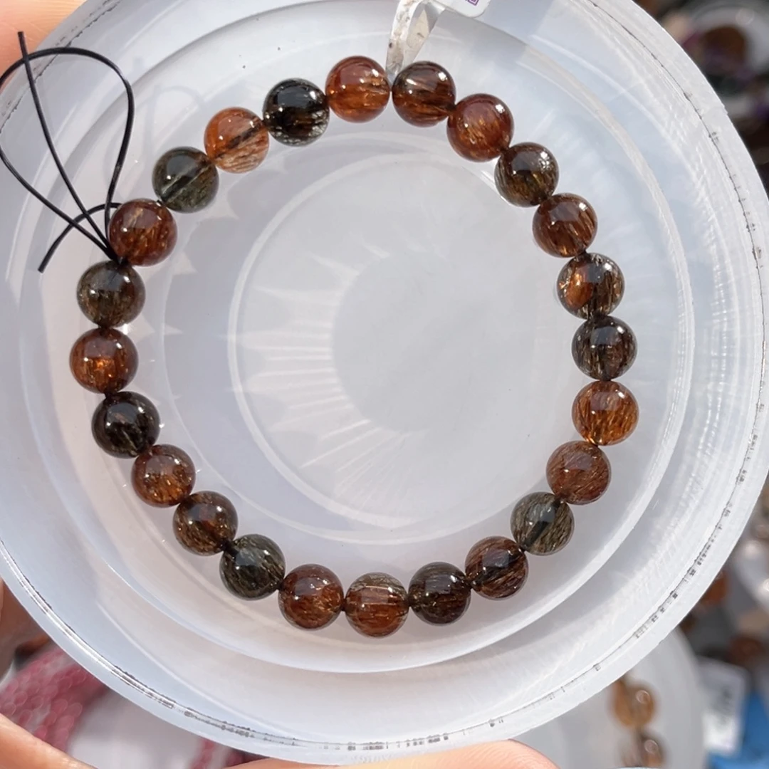 未镶嵌水晶手链黑金超七7