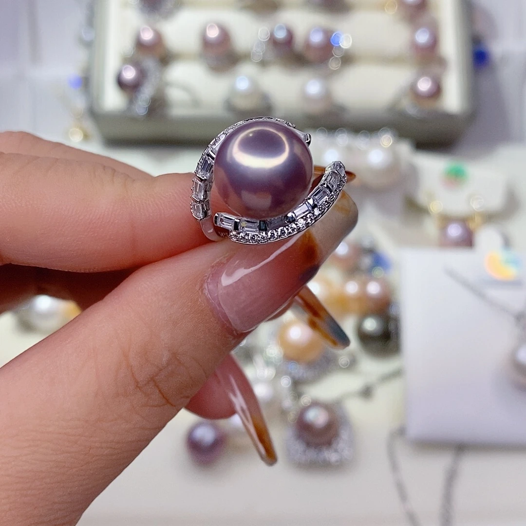 王***7银S925镶嵌淡水珍珠戒指