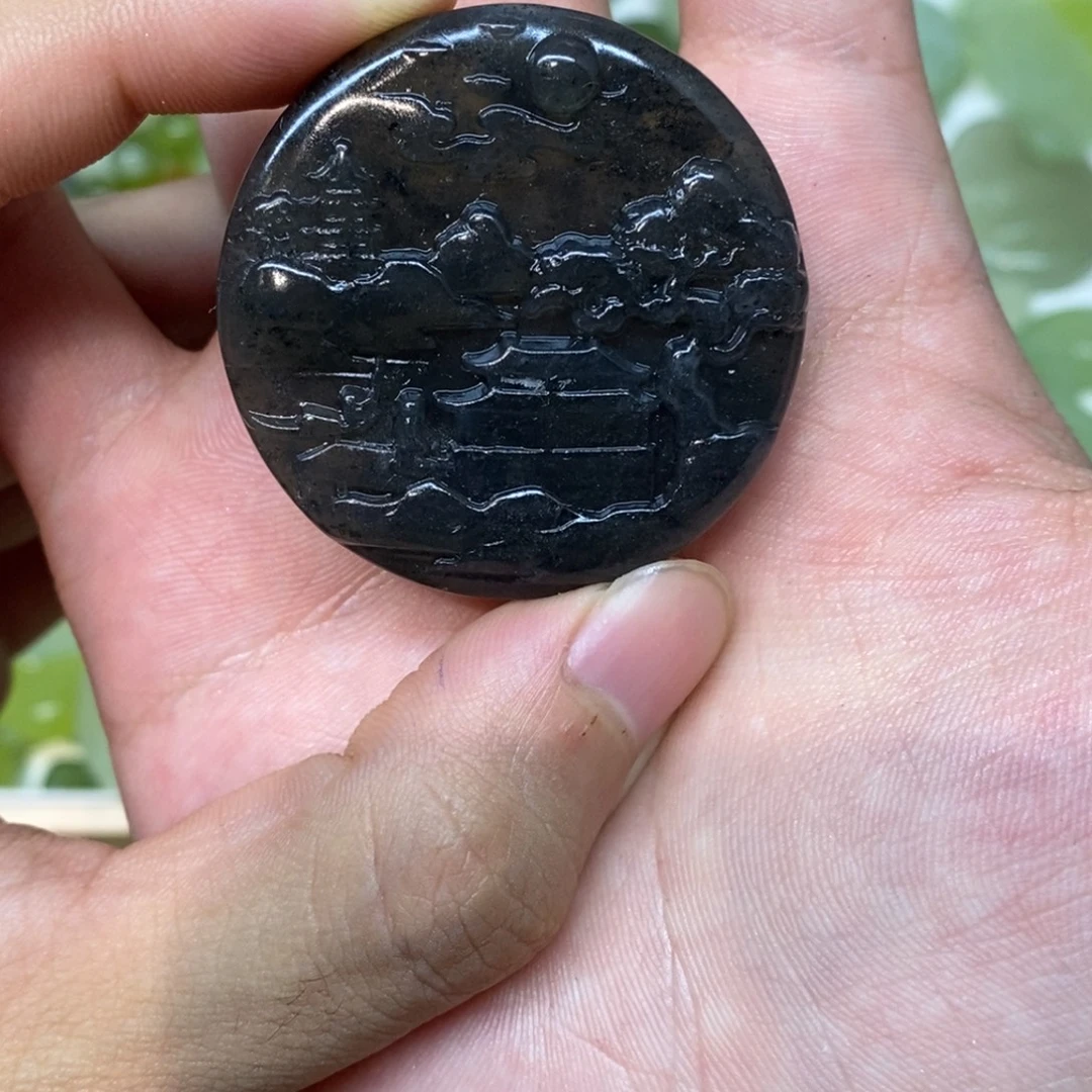 岫玉未镶嵌吊坠(不含链)