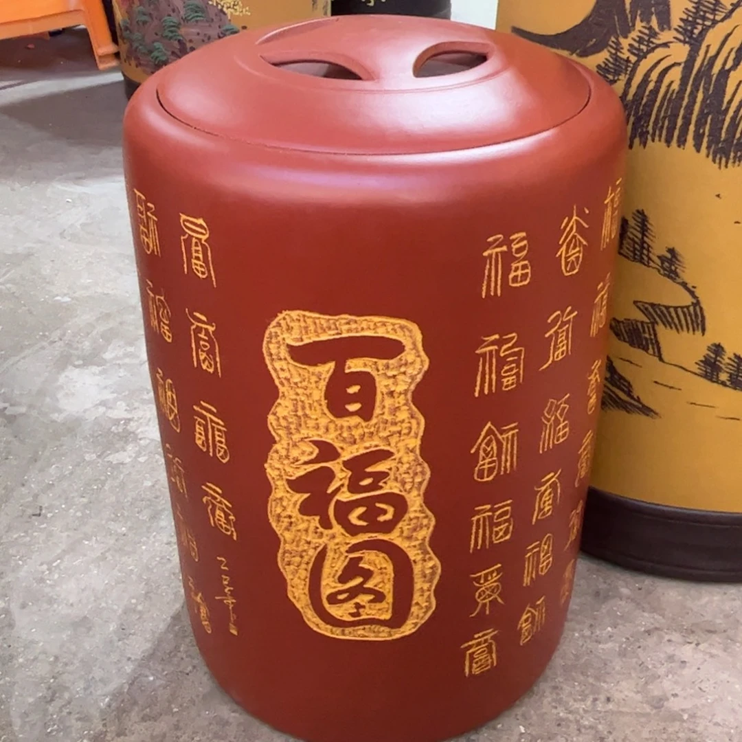 紫砂茶叶罐30 饼茶叶罐