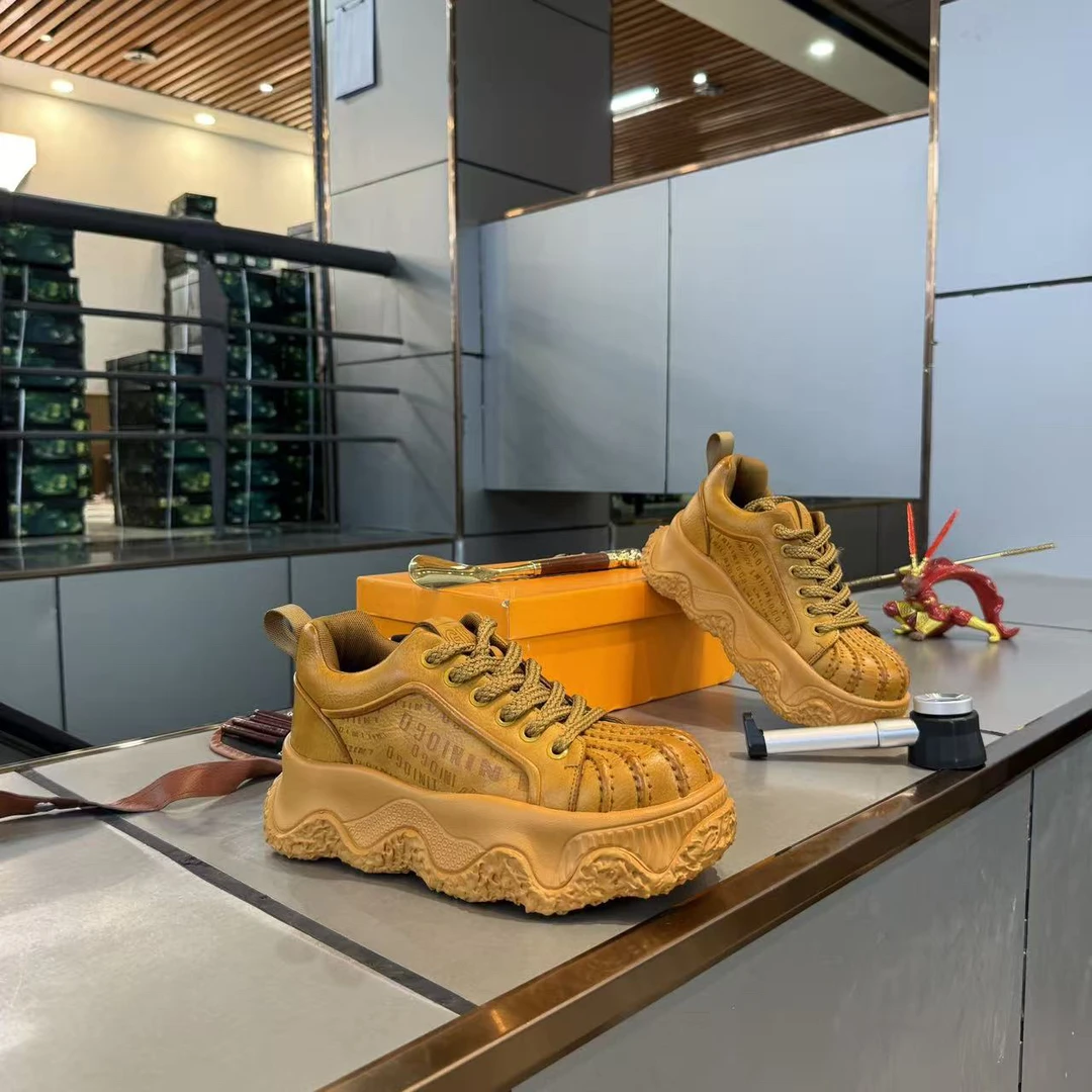 新款男士厚底增高时尚休闲百搭潮流秋冬单鞋运动潮鞋