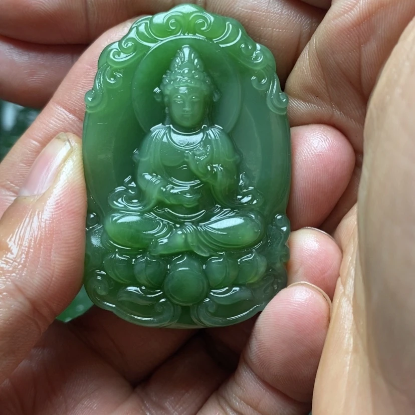 【闪购商品】和田玉（碧玉）挂件未镶嵌6**7