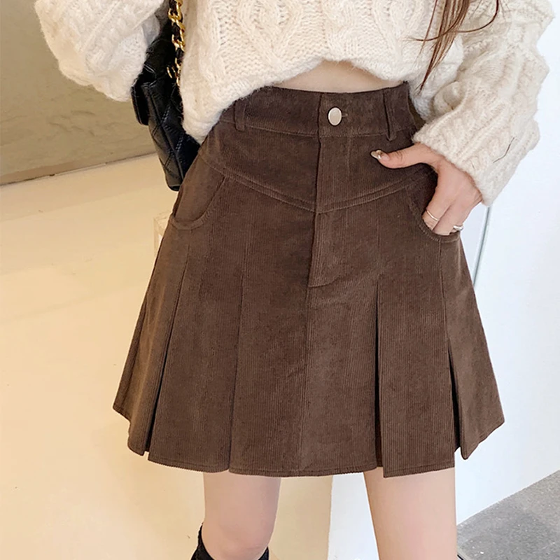 2025胖mm秋季设计感小众百褶裙半身裙女大码高腰学院风遮胯短裙子