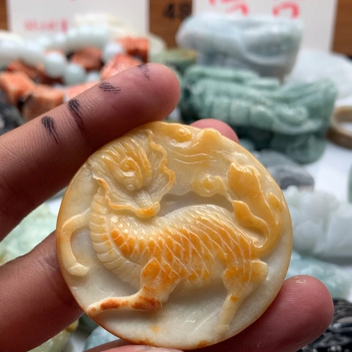 颈饰未镶嵌翡翠保真天然a货翡翠