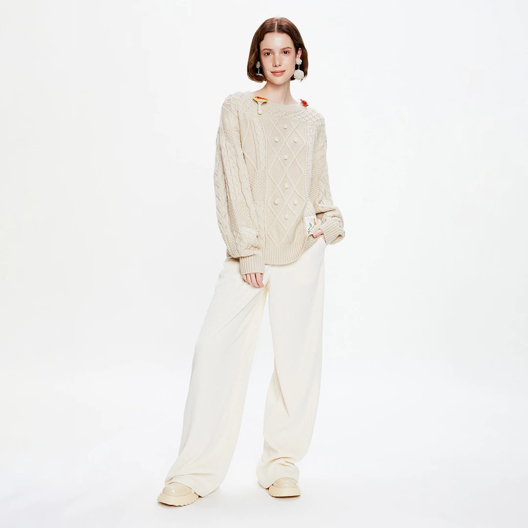 mithwoeld【新品福利】女装长裤纯色百搭保暖W1EFS4802W2A