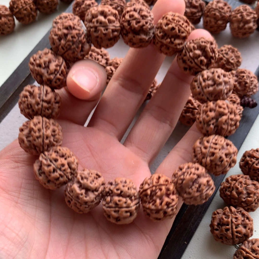 小***权金刚菩提手串安娜20尺寸姜黄皮福利精品 一物一图