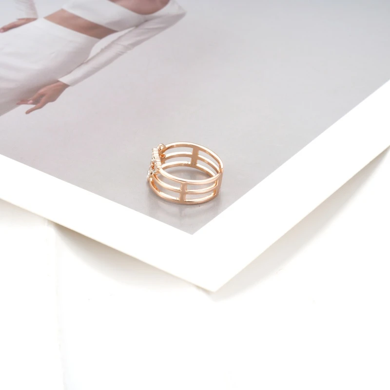 铜合金锆石戒指 戒指9863