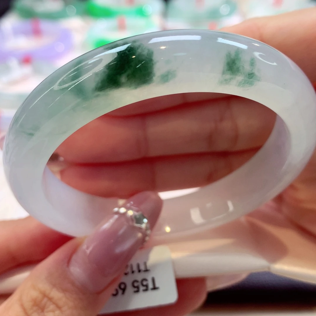 未镶嵌手镯翡翠正圈3号66