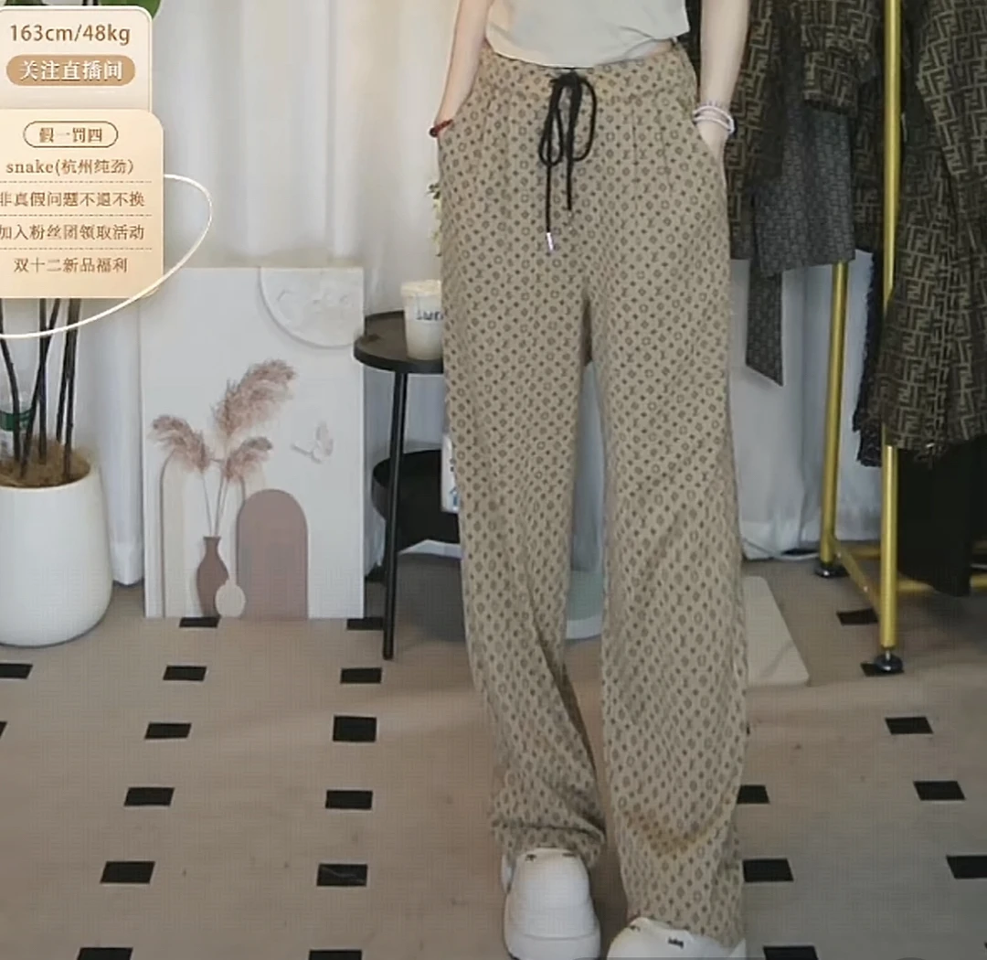 95新 LouisVuitton/路易威登 老花运动长裤/fy5034