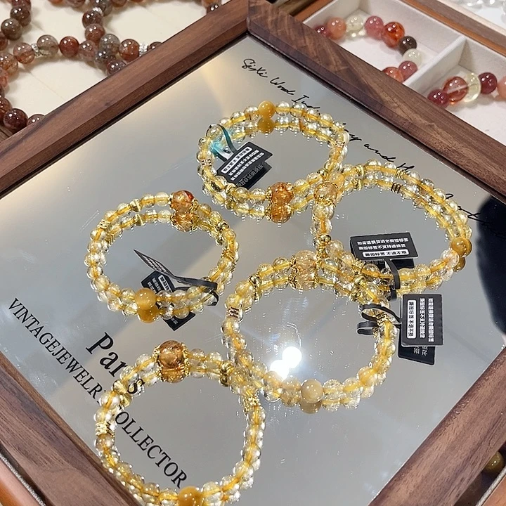 未镶嵌手链水晶金发晶