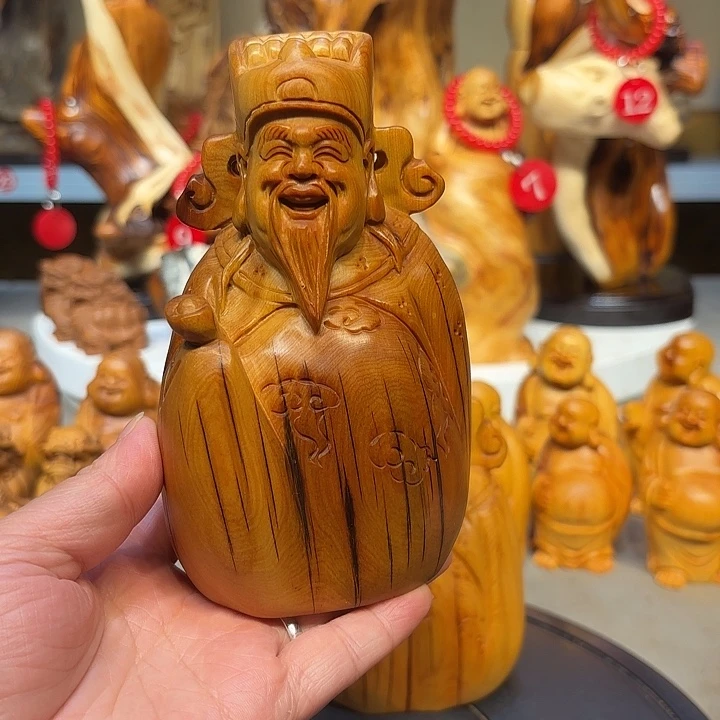 柏木太行崖柏财神爷
