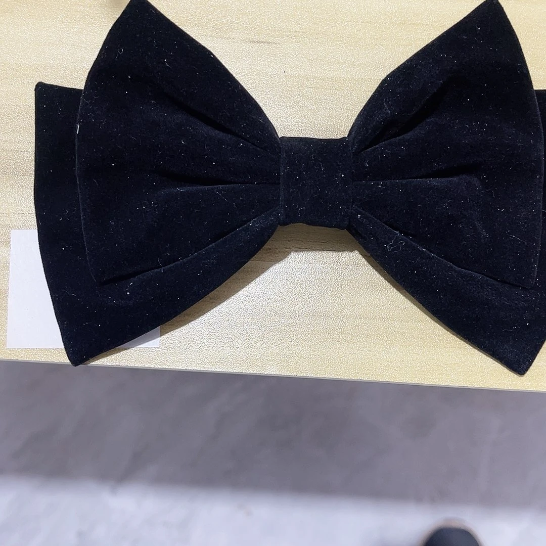 皮质铁合金蝴蝶结发夹