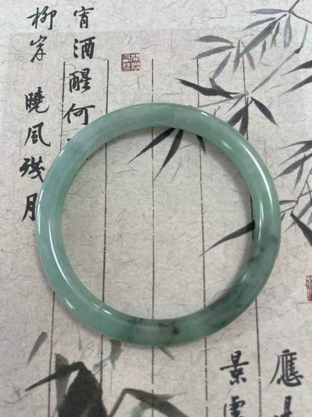 X900-五九加圆条缅甸翡翠手镯时尚
