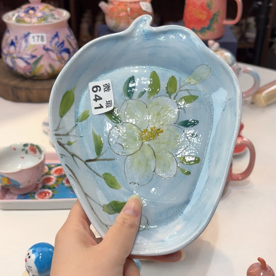 景德镇手绘高温釉下彩陶瓷茶具