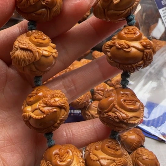 艺***昕橄榄核手串橄榄雕工艺品