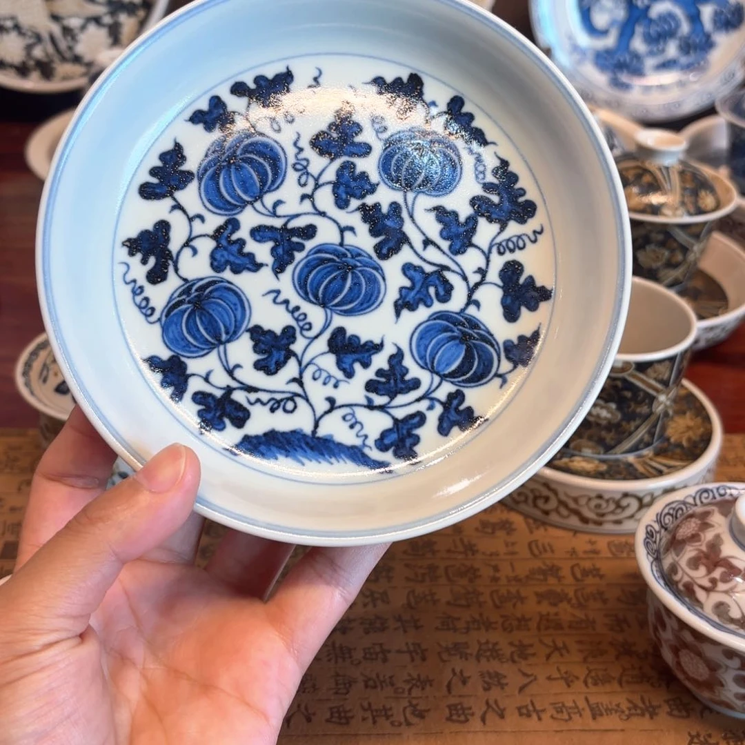 瓷片烽景德镇手工手绘茶具微瑕