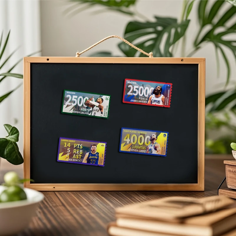 NBA官方正品球星冰箱贴赛场高光时刻冰箱贴库里塔图姆哈登利拉德