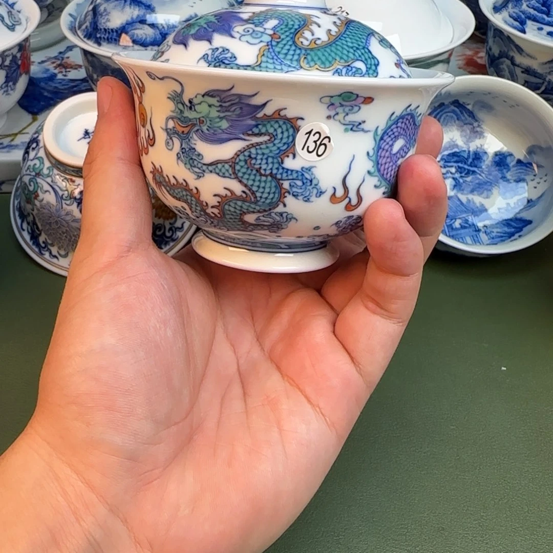 彦祖纯手工手绘茶具136