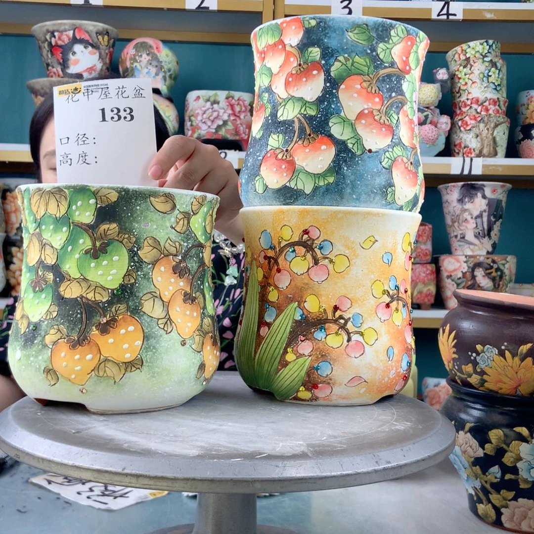 静****景德镇手工花盆133