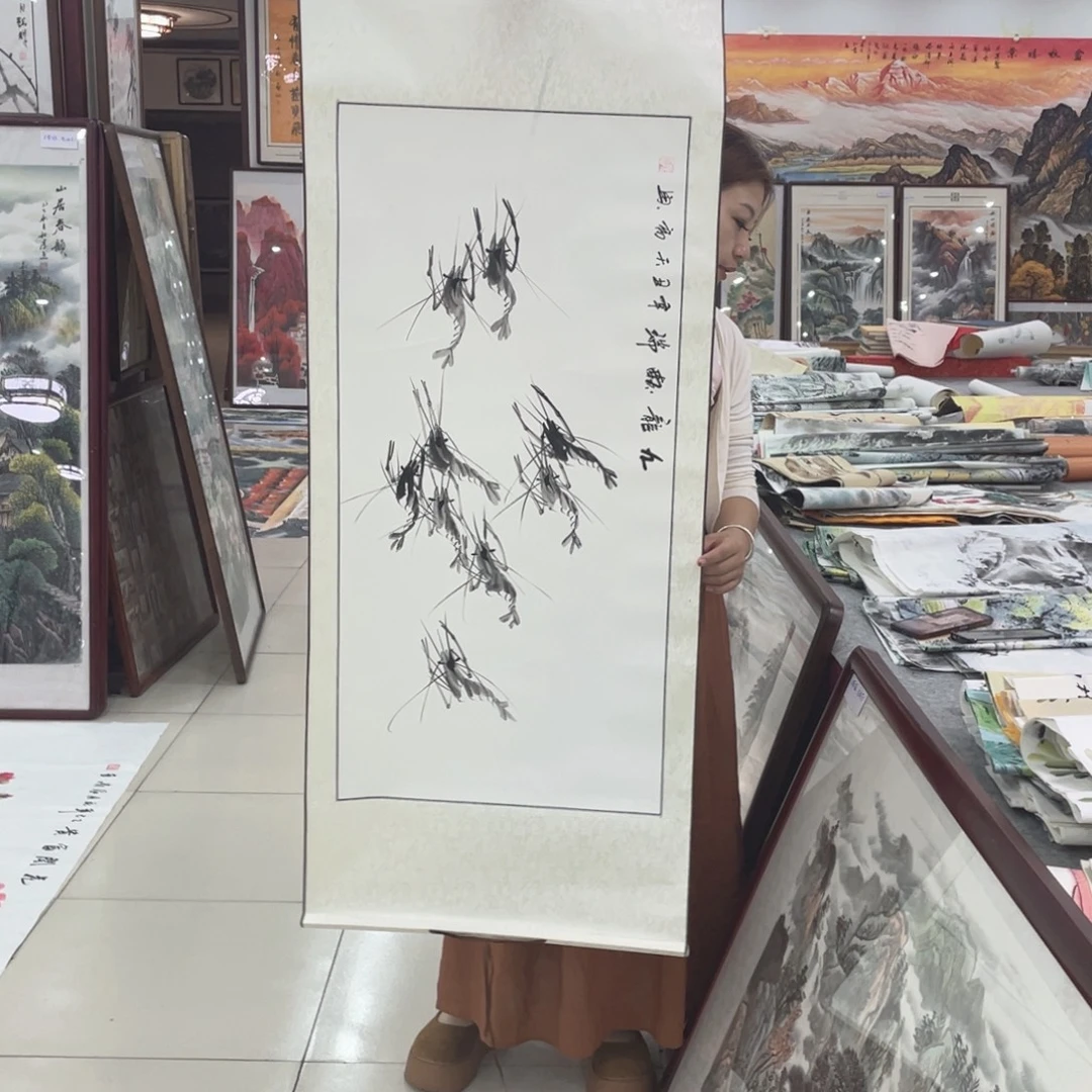 国画纯手绘山水花鸟