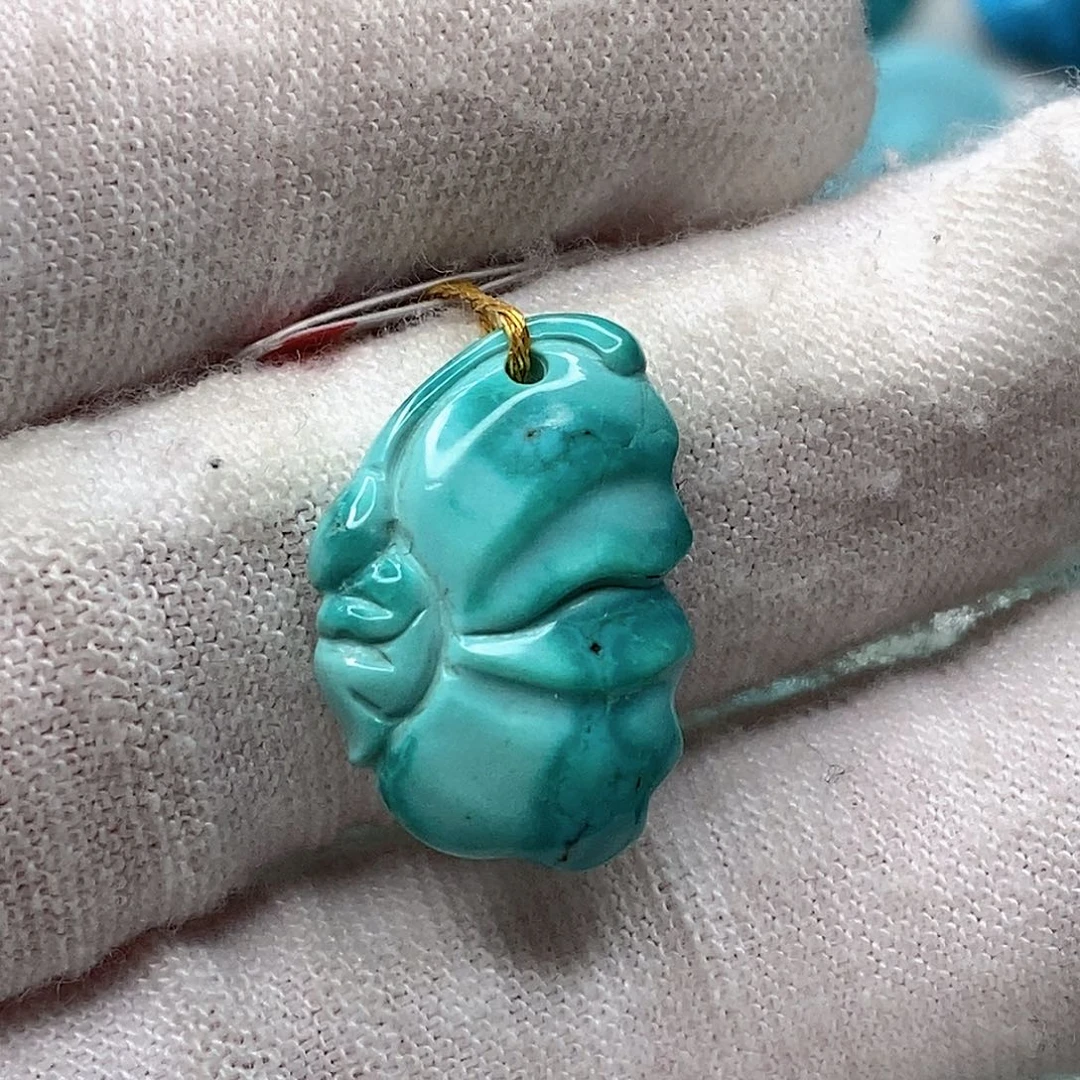 绿松石未镶嵌天然原矿 地大质检