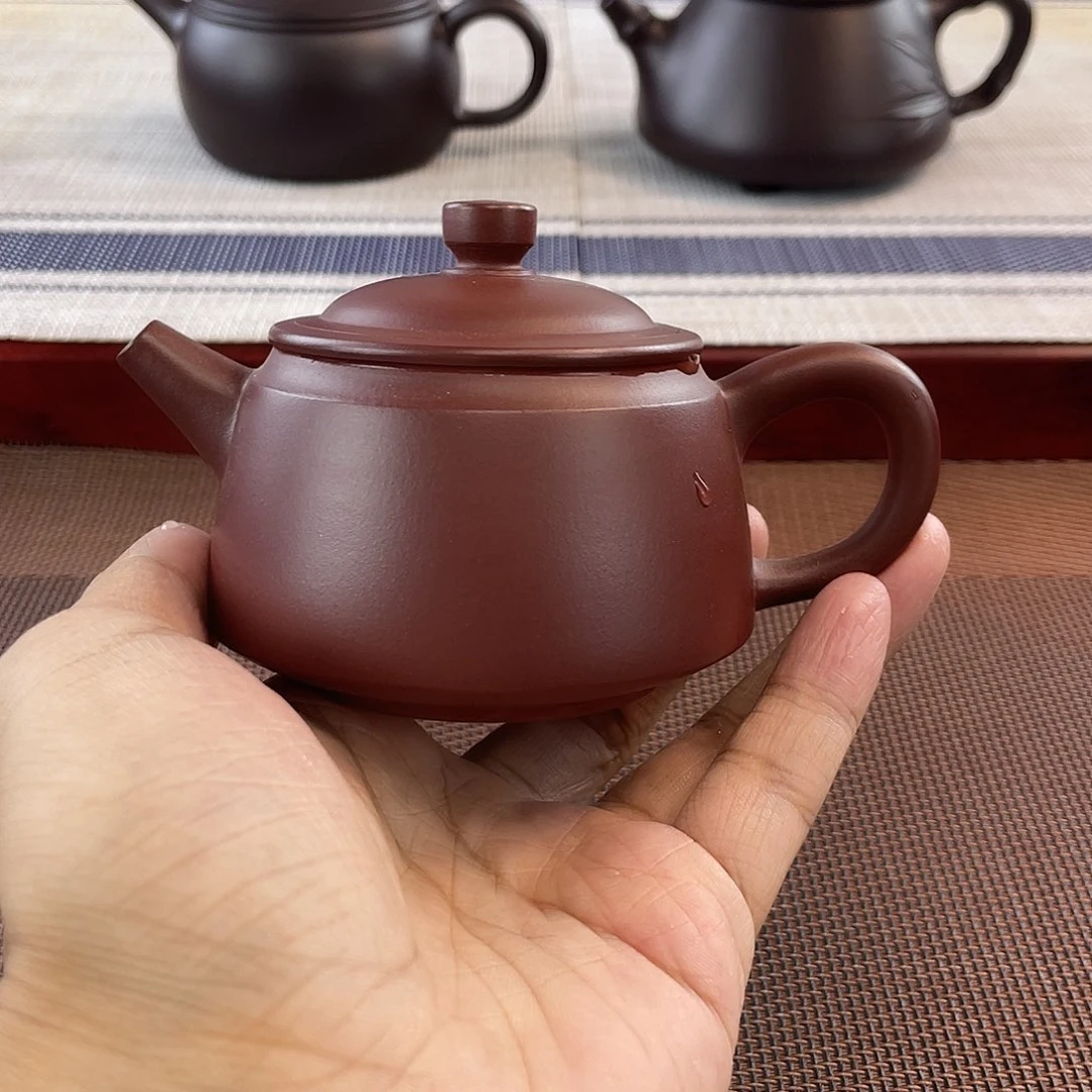 紫砂壶原矿龙血砂金钟器型