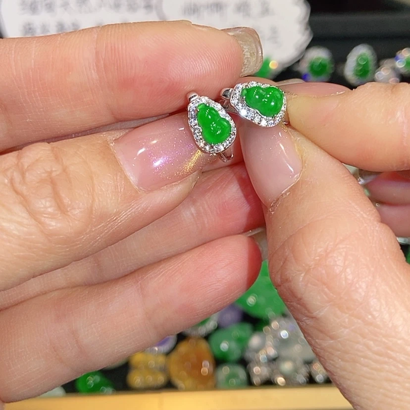 【闪购商品】未镶嵌翡翠耳饰天然翡翠