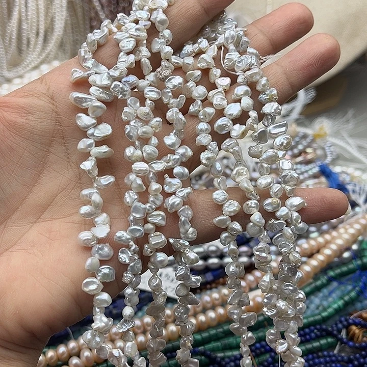 玛瑙/玉髓未镶嵌珠宝半成品一条花瓣巴洛克珍珠
