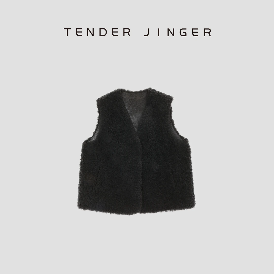 Tender Jinger【悦己】绵羊毛颗粒马甲背心T54XLK41242