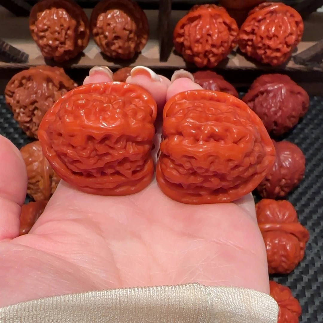 吊坠文玩核桃玉化白狮子38精品1451