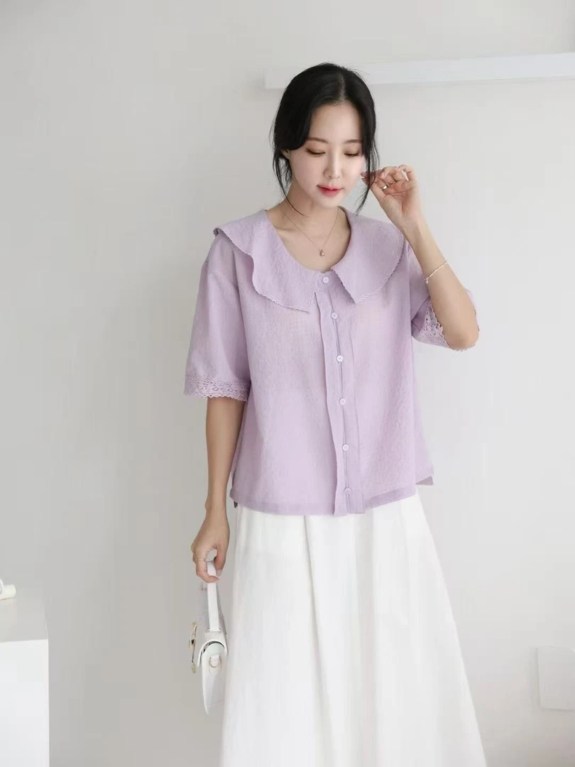 韩国正品新款减龄短袖