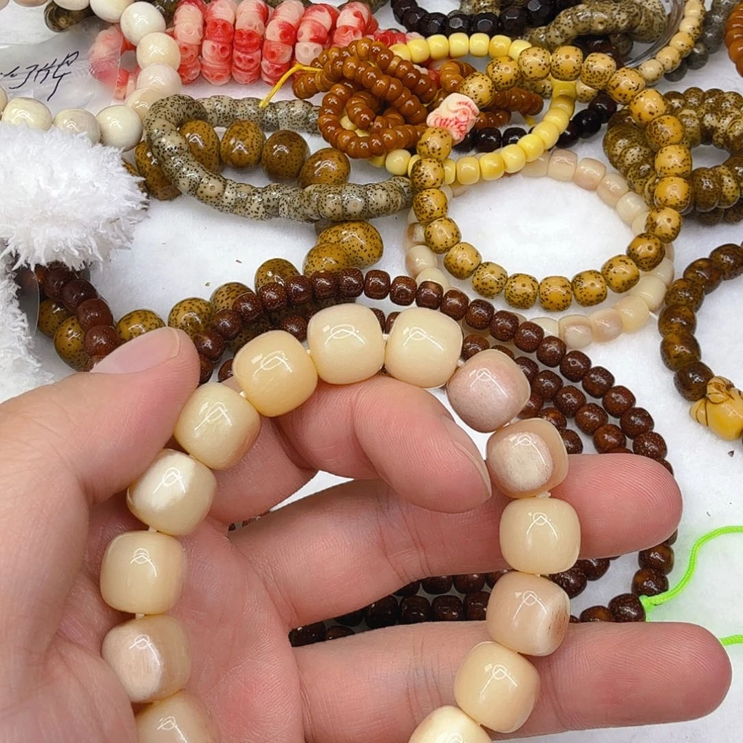 落****驼骨手串/手链52三花驼骨单圈13桶