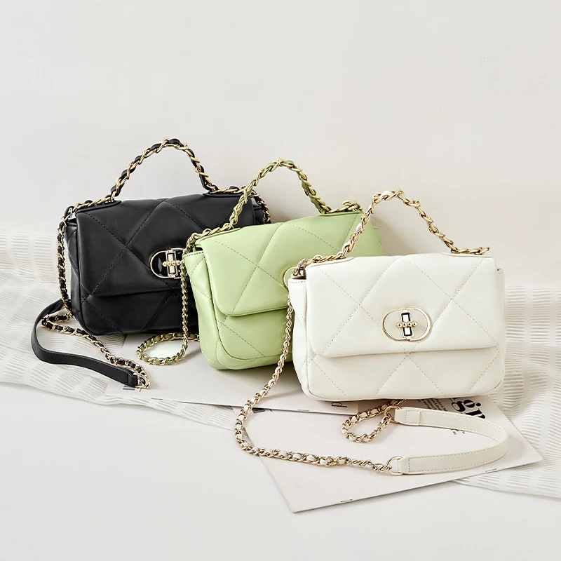 小清新百搭手提包简约通勤小众单肩斜挎包女442373515