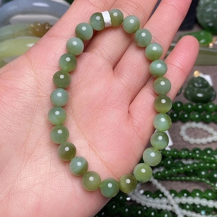 和田玉未镶嵌手链