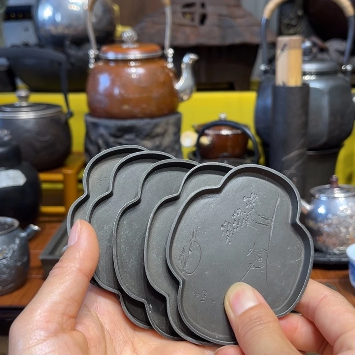 蜜安罐瓷香炉锡茶则