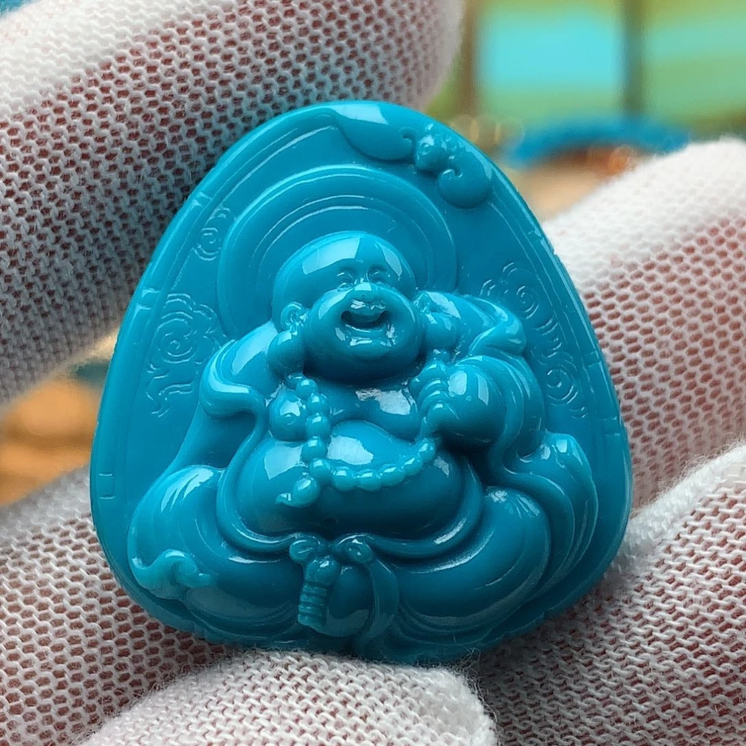 绿松石未镶嵌颈饰