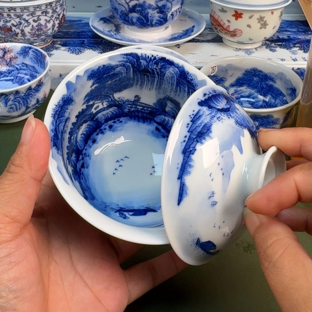 景德镇纯手绘茶具圆圆235