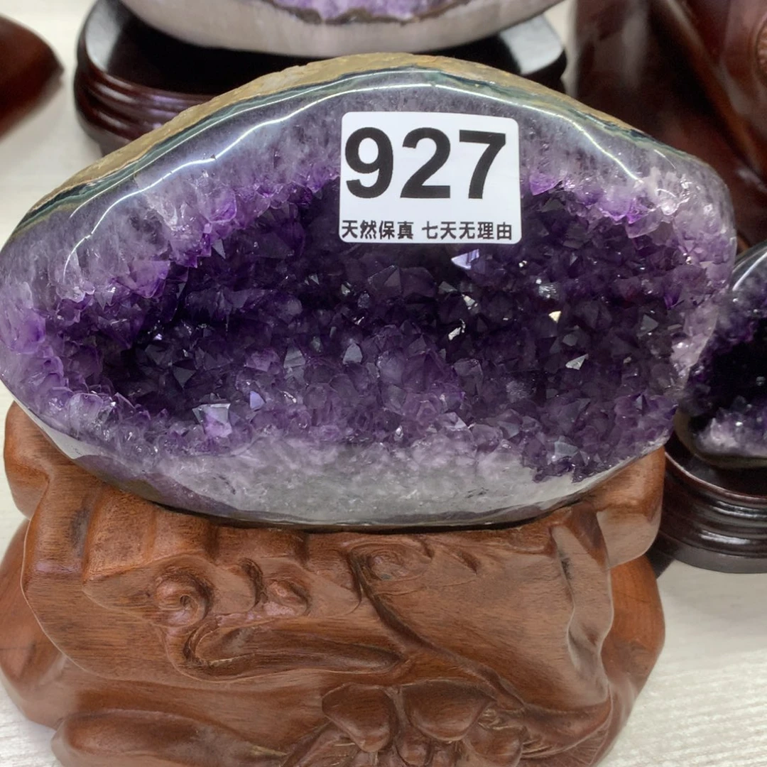 未镶嵌紫晶摆件水晶