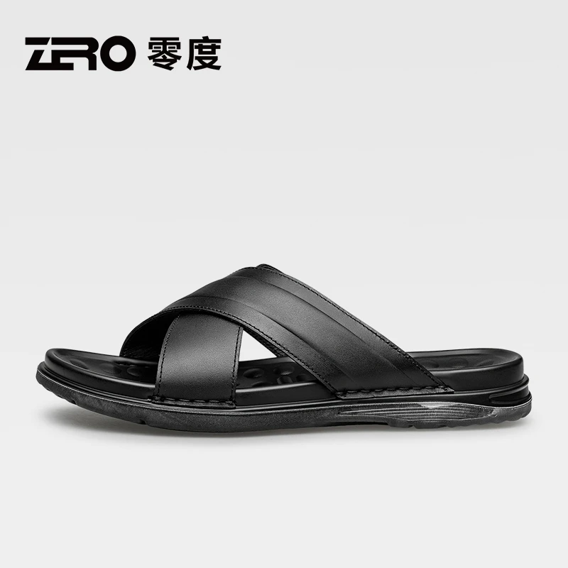 ZRO零度男士时尚休闲夏季户外沙滩拖鞋男士软底透气外穿凉鞋52537