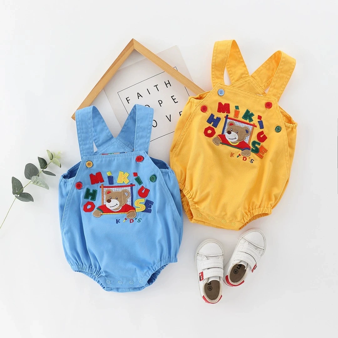 宝宝夏季窗口熊宝宝中小童男女宝洋气田鸡裤