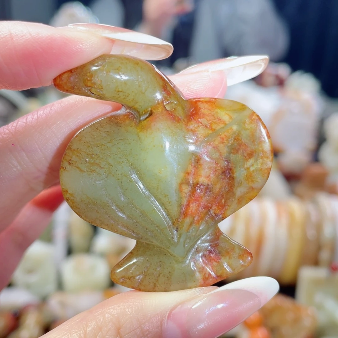 和田玉未镶嵌挂件17