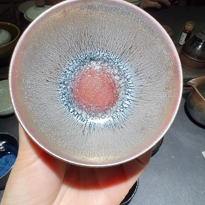 越***好瓷便携款宋御柴烧微瑕主人杯