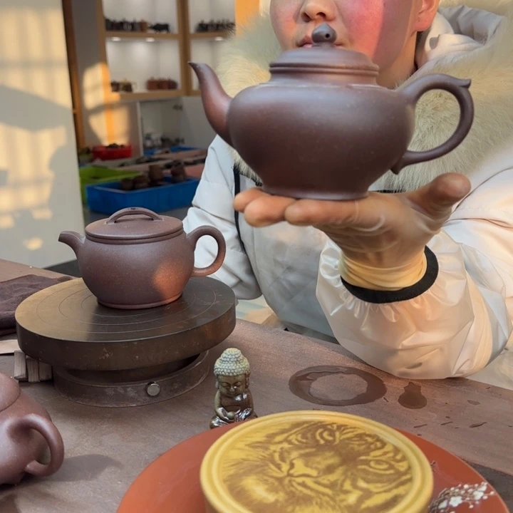 紫砂茶壶紫砂笑樱壶300CC微瑕