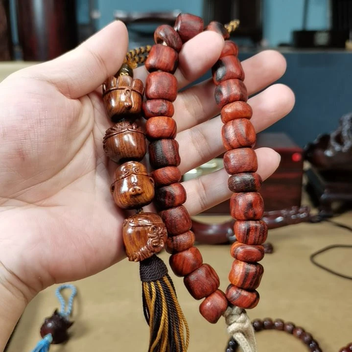 抽***寞檀香紫檀（小叶紫檀）藏式手持西游