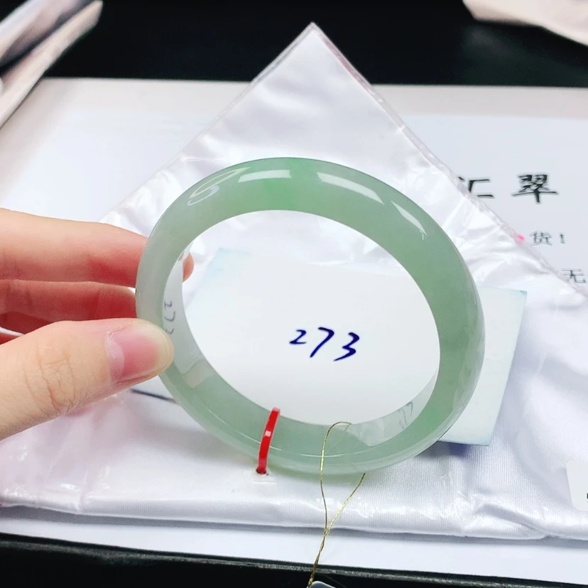 【闪购商品】翡翠手镯未镶嵌缅甸天然a货手镯57+