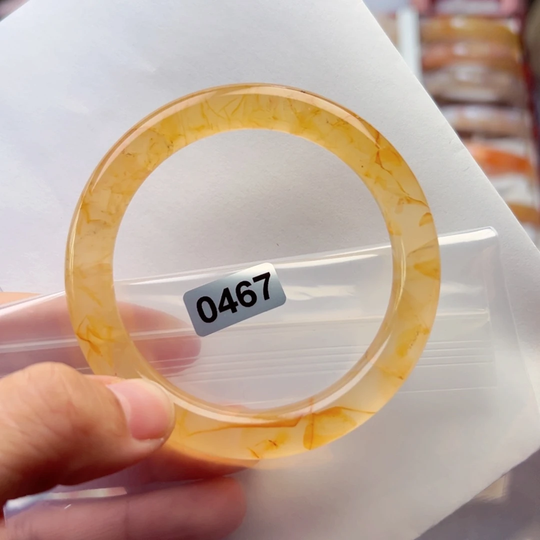 玛瑙/玉髓手镯未镶嵌裂*