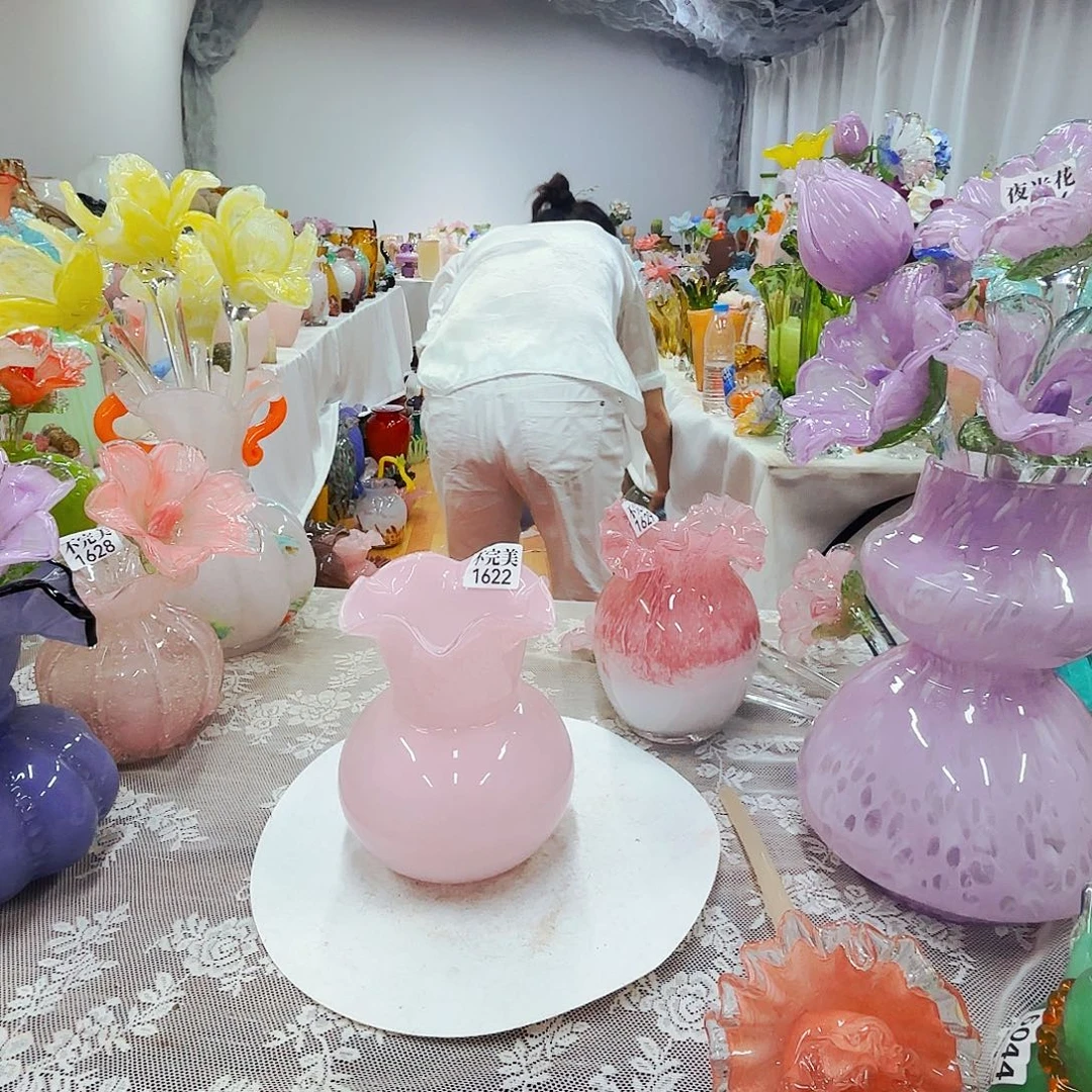 琉璃花瓶花器摆件艺术品