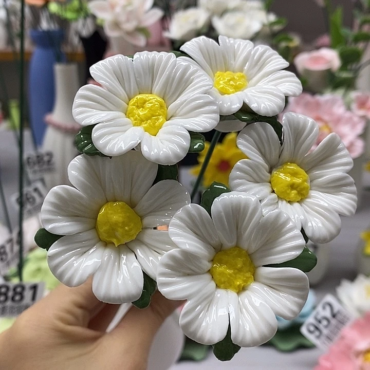 陶瓷陶瓷材料小雏菊