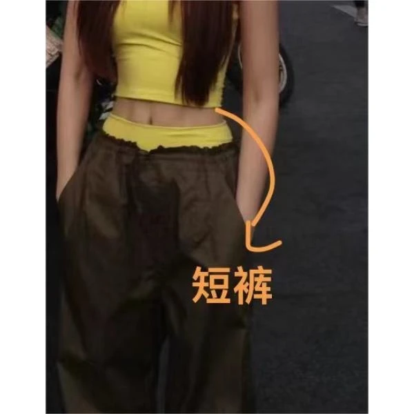 婉君【点睛之笔】辣妹休闲百搭四角安全短裤LWJ24A1K290